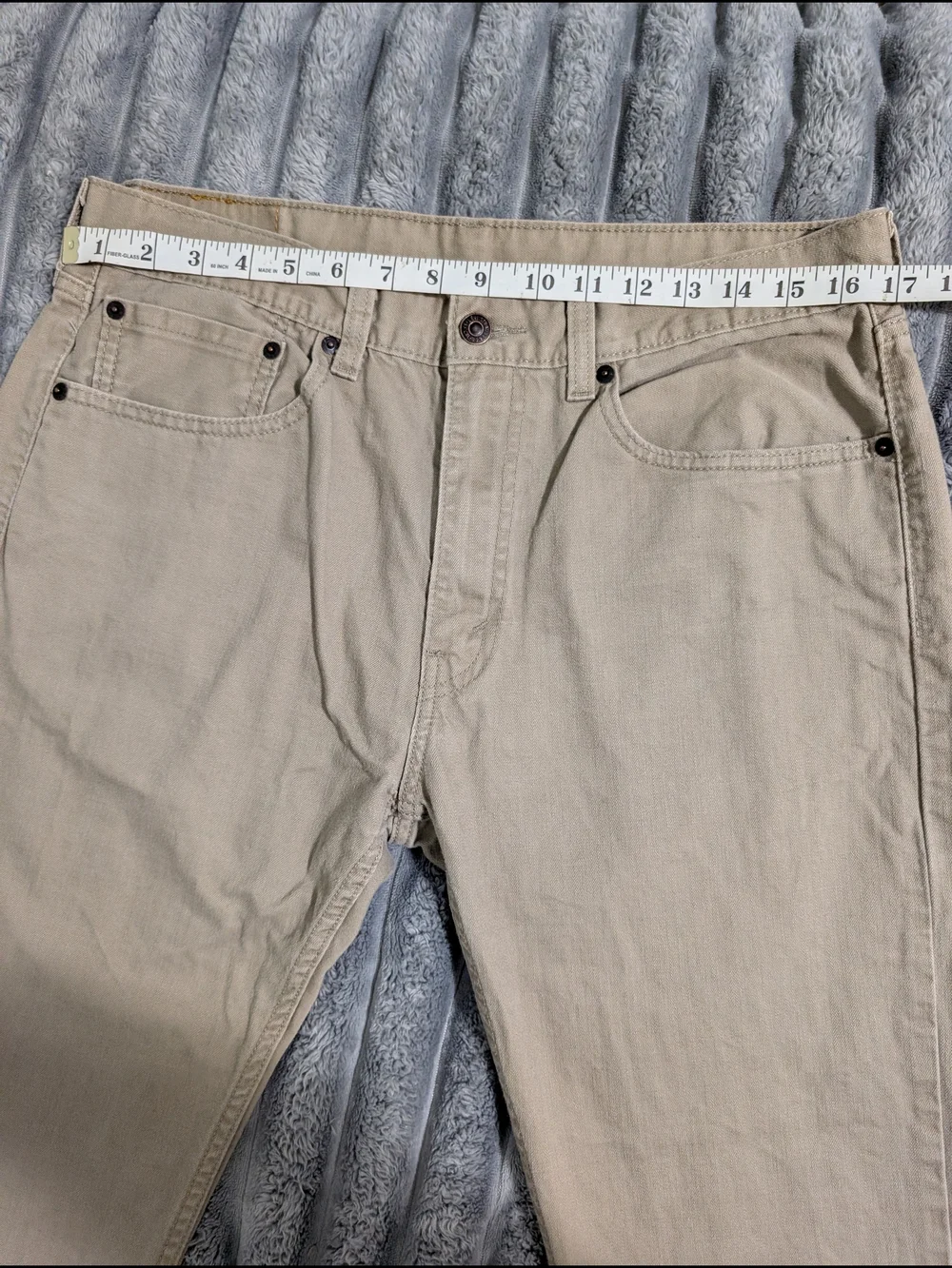 Levi's Beige Straight-Leg Pants